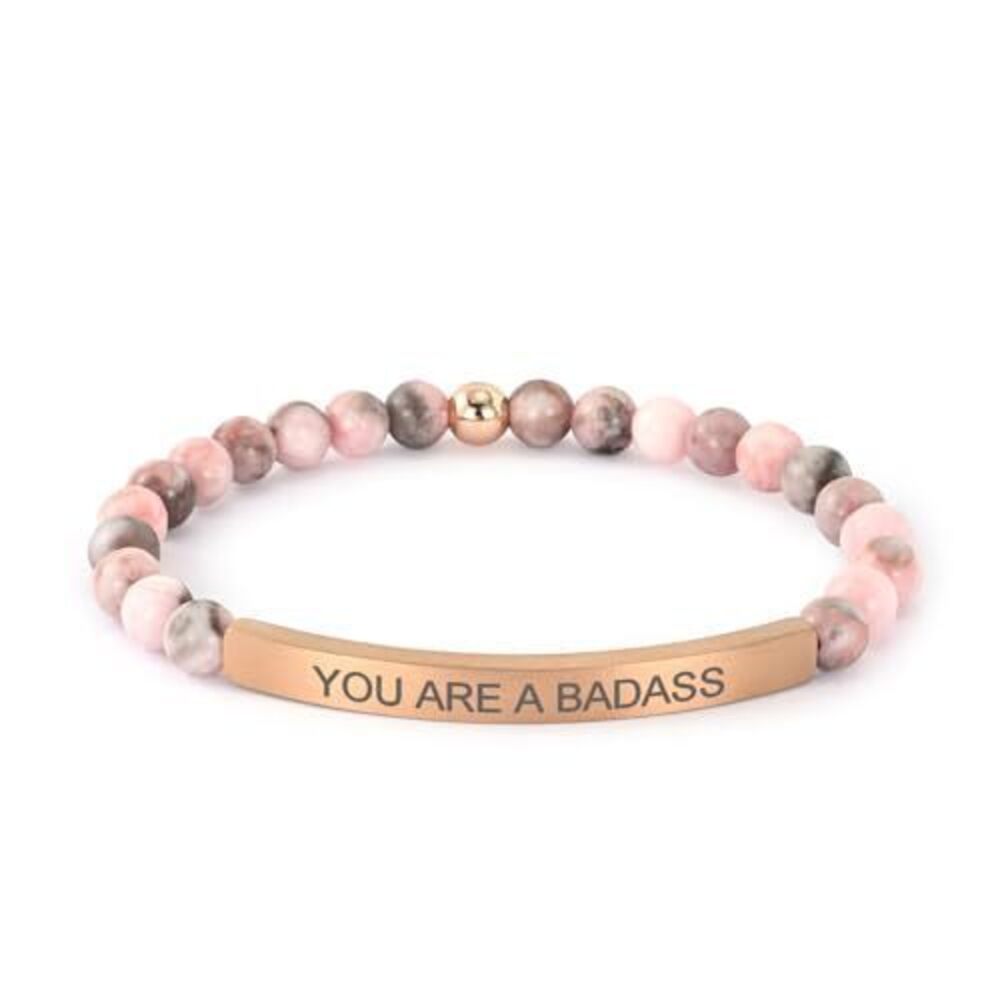 9280 Personalized Bracelets Couple,18K Gold Plated Stainless Steel Bar
